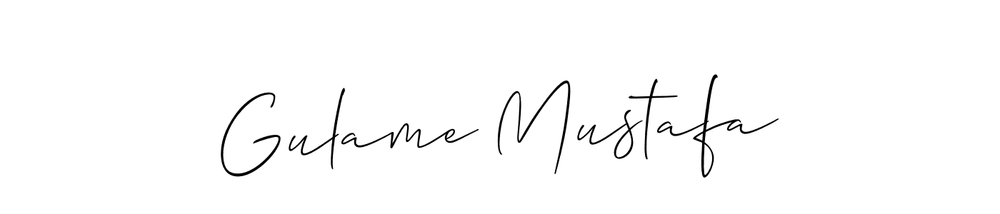 How to Draw Gulame Mustafa signature style? Allison_Script is a latest design signature styles for name Gulame Mustafa. Gulame Mustafa signature style 2 images and pictures png