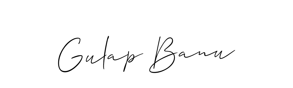 How to make Gulap Banu signature? Allison_Script is a professional autograph style. Create handwritten signature for Gulap Banu name. Gulap Banu signature style 2 images and pictures png