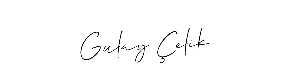 See photos of Gulay Çelik official signature by Spectra . Check more albums & portfolios. Read reviews & check more about Allison_Script font. Gulay Çelik signature style 2 images and pictures png