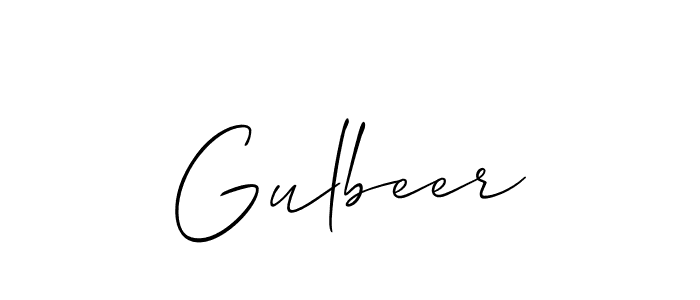 The best way (Allison_Script) to make a short signature is to pick only two or three words in your name. The name Gulbeer include a total of six letters. For converting this name. Gulbeer signature style 2 images and pictures png