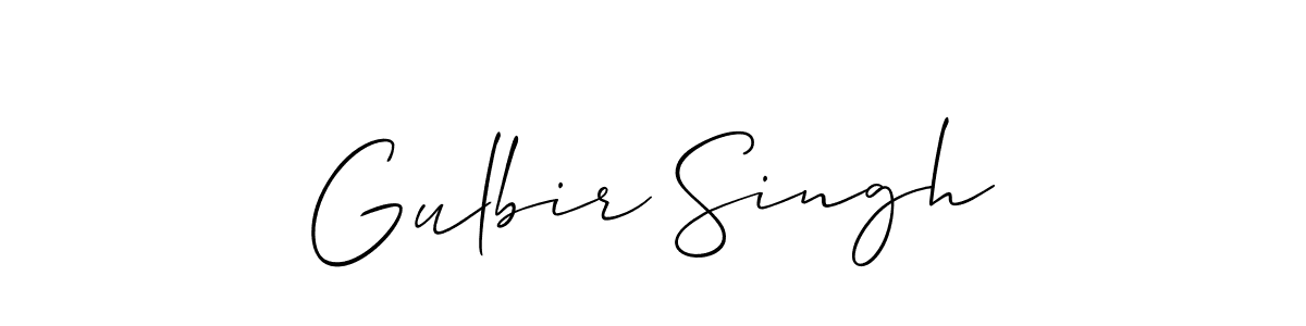 Gulbir Singh stylish signature style. Best Handwritten Sign (Allison_Script) for my name. Handwritten Signature Collection Ideas for my name Gulbir Singh. Gulbir Singh signature style 2 images and pictures png