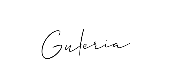 You should practise on your own different ways (Allison_Script) to write your name (Guleria) in signature. don't let someone else do it for you. Guleria signature style 2 images and pictures png