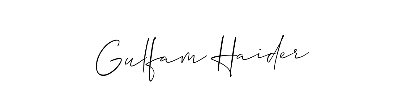 Make a beautiful signature design for name Gulfam Haider. Use this online signature maker to create a handwritten signature for free. Gulfam Haider signature style 2 images and pictures png
