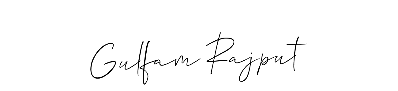 How to make Gulfam Rajput signature? Allison_Script is a professional autograph style. Create handwritten signature for Gulfam Rajput name. Gulfam Rajput signature style 2 images and pictures png