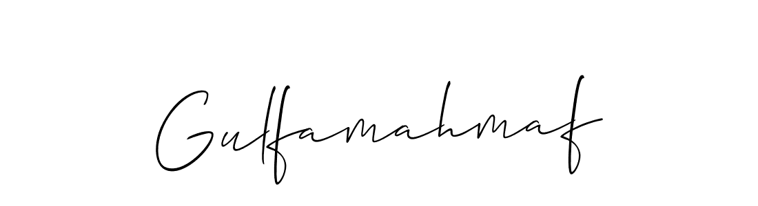 You should practise on your own different ways (Allison_Script) to write your name (Gulfamahmaf) in signature. don't let someone else do it for you. Gulfamahmaf signature style 2 images and pictures png