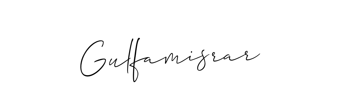 Also we have Gulfamisrar name is the best signature style. Create professional handwritten signature collection using Allison_Script autograph style. Gulfamisrar signature style 2 images and pictures png
