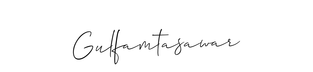 How to make Gulfamtasawar signature? Allison_Script is a professional autograph style. Create handwritten signature for Gulfamtasawar name. Gulfamtasawar signature style 2 images and pictures png