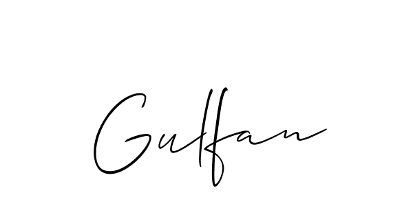 Also You can easily find your signature by using the search form. We will create Gulfan name handwritten signature images for you free of cost using Allison_Script sign style. Gulfan signature style 2 images and pictures png