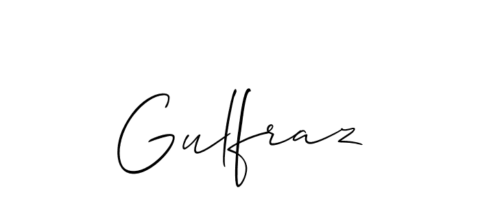 Make a beautiful signature design for name Gulfraz. With this signature (Allison_Script) style, you can create a handwritten signature for free. Gulfraz signature style 2 images and pictures png