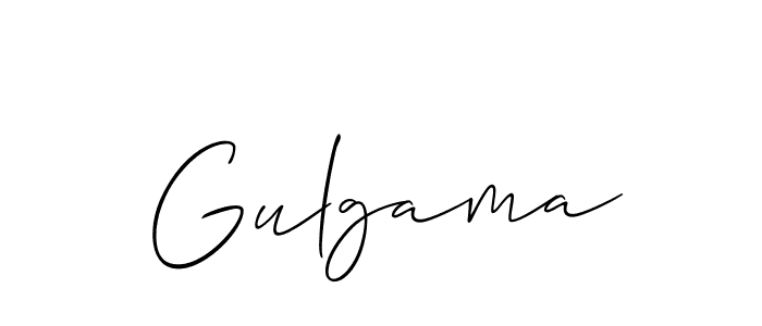 How to make Gulgama name signature. Use Allison_Script style for creating short signs online. This is the latest handwritten sign. Gulgama signature style 2 images and pictures png