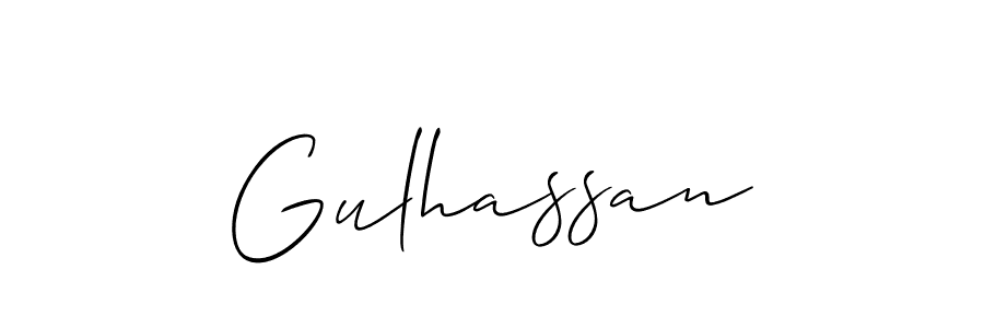 if you are searching for the best signature style for your name Gulhassan. so please give up your signature search. here we have designed multiple signature styles  using Allison_Script. Gulhassan signature style 2 images and pictures png