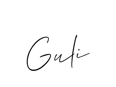 Once you've used our free online signature maker to create your best signature Allison_Script style, it's time to enjoy all of the benefits that Guli name signing documents. Guli signature style 2 images and pictures png