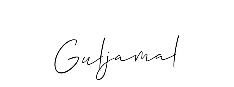 Make a short Guljamal signature style. Manage your documents anywhere anytime using Allison_Script. Create and add eSignatures, submit forms, share and send files easily. Guljamal signature style 2 images and pictures png