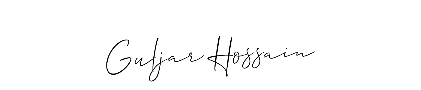 How to make Guljar Hossain name signature. Use Allison_Script style for creating short signs online. This is the latest handwritten sign. Guljar Hossain signature style 2 images and pictures png