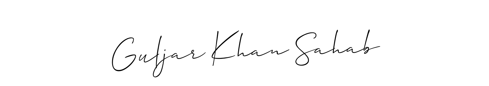 Also we have Guljar Khan Sahab name is the best signature style. Create professional handwritten signature collection using Allison_Script autograph style. Guljar Khan Sahab signature style 2 images and pictures png