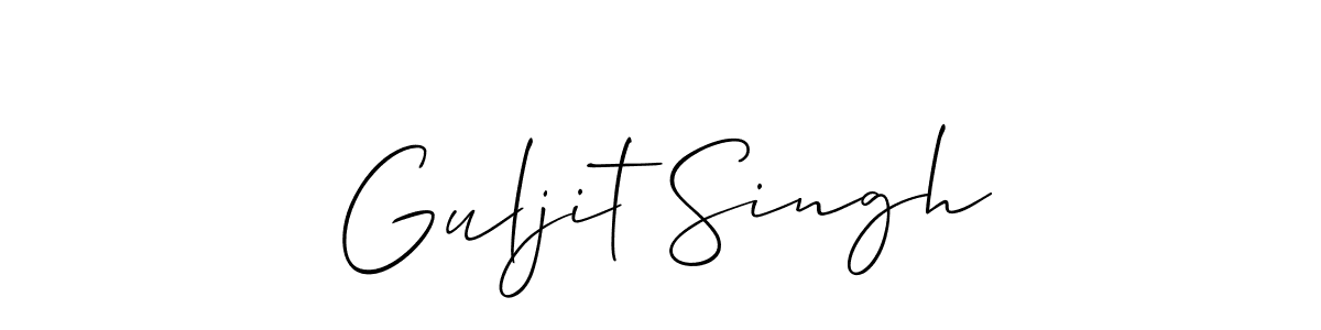 Guljit Singh stylish signature style. Best Handwritten Sign (Allison_Script) for my name. Handwritten Signature Collection Ideas for my name Guljit Singh. Guljit Singh signature style 2 images and pictures png