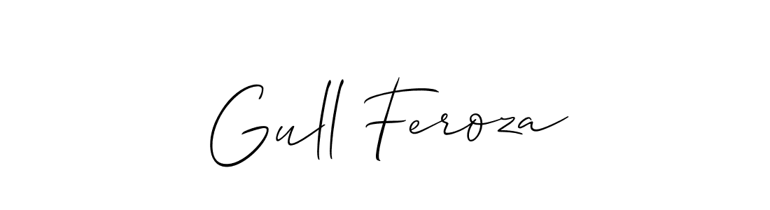 Design your own signature with our free online signature maker. With this signature software, you can create a handwritten (Allison_Script) signature for name Gull Feroza. Gull Feroza signature style 2 images and pictures png