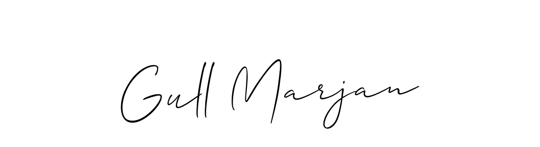 Gull Marjan stylish signature style. Best Handwritten Sign (Allison_Script) for my name. Handwritten Signature Collection Ideas for my name Gull Marjan. Gull Marjan signature style 2 images and pictures png