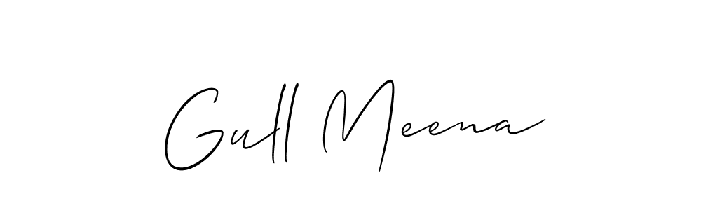 Also You can easily find your signature by using the search form. We will create Gull Meena name handwritten signature images for you free of cost using Allison_Script sign style. Gull Meena signature style 2 images and pictures png