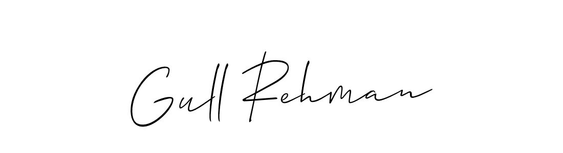 How to Draw Gull Rehman signature style? Allison_Script is a latest design signature styles for name Gull Rehman. Gull Rehman signature style 2 images and pictures png