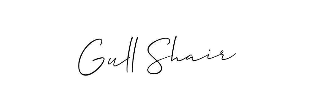 Design your own signature with our free online signature maker. With this signature software, you can create a handwritten (Allison_Script) signature for name Gull Shair. Gull Shair signature style 2 images and pictures png