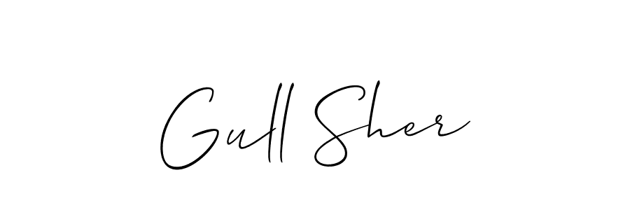 Similarly Allison_Script is the best handwritten signature design. Signature creator online .You can use it as an online autograph creator for name Gull Sher. Gull Sher signature style 2 images and pictures png