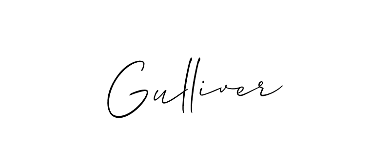 Also we have Gulliver name is the best signature style. Create professional handwritten signature collection using Allison_Script autograph style. Gulliver signature style 2 images and pictures png