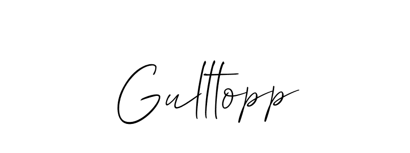 Design your own signature with our free online signature maker. With this signature software, you can create a handwritten (Allison_Script) signature for name Gulltopp. Gulltopp signature style 2 images and pictures png