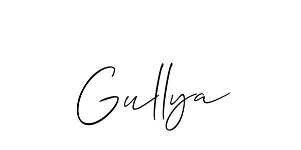 Best and Professional Signature Style for Gullya. Allison_Script Best Signature Style Collection. Gullya signature style 2 images and pictures png