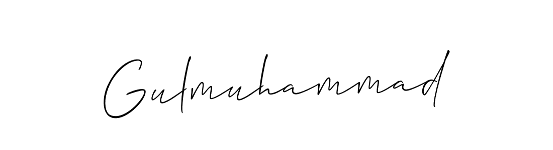 Make a short Gulmuhammad signature style. Manage your documents anywhere anytime using Allison_Script. Create and add eSignatures, submit forms, share and send files easily. Gulmuhammad signature style 2 images and pictures png