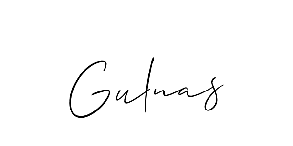 Similarly Allison_Script is the best handwritten signature design. Signature creator online .You can use it as an online autograph creator for name Gulnas. Gulnas signature style 2 images and pictures png