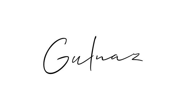 Gulnaz stylish signature style. Best Handwritten Sign (Allison_Script) for my name. Handwritten Signature Collection Ideas for my name Gulnaz. Gulnaz signature style 2 images and pictures png