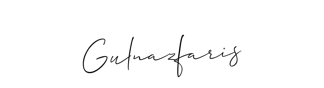 Best and Professional Signature Style for Gulnazfaris. Allison_Script Best Signature Style Collection. Gulnazfaris signature style 2 images and pictures png