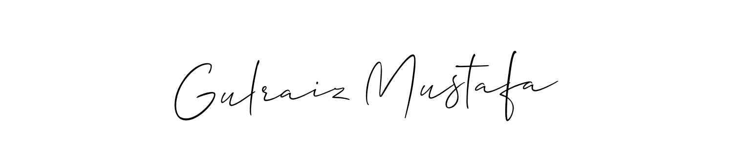 if you are searching for the best signature style for your name Gulraiz Mustafa. so please give up your signature search. here we have designed multiple signature styles  using Allison_Script. Gulraiz Mustafa signature style 2 images and pictures png