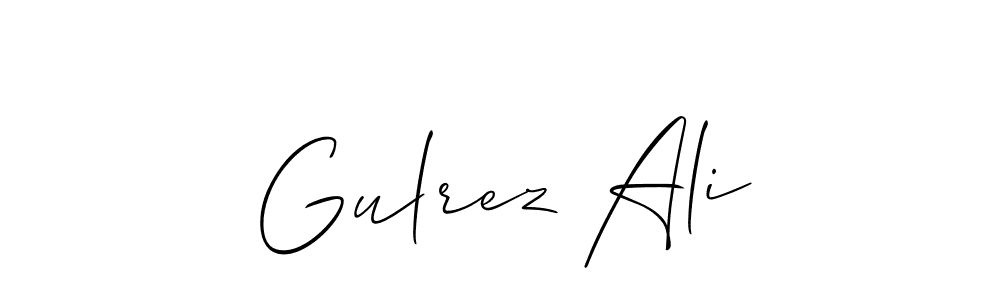 You should practise on your own different ways (Allison_Script) to write your name (Gulrez Ali) in signature. don't let someone else do it for you. Gulrez Ali signature style 2 images and pictures png