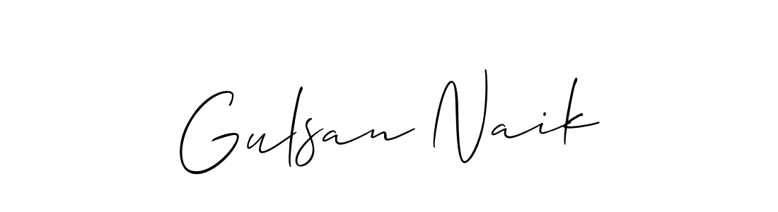 Also we have Gulsan Naik name is the best signature style. Create professional handwritten signature collection using Allison_Script autograph style. Gulsan Naik signature style 2 images and pictures png