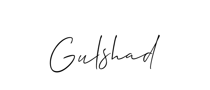 Best and Professional Signature Style for Gulshad. Allison_Script Best Signature Style Collection. Gulshad signature style 2 images and pictures png