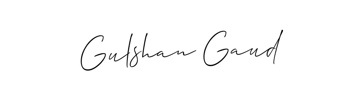 Design your own signature with our free online signature maker. With this signature software, you can create a handwritten (Allison_Script) signature for name Gulshan Gaud. Gulshan Gaud signature style 2 images and pictures png
