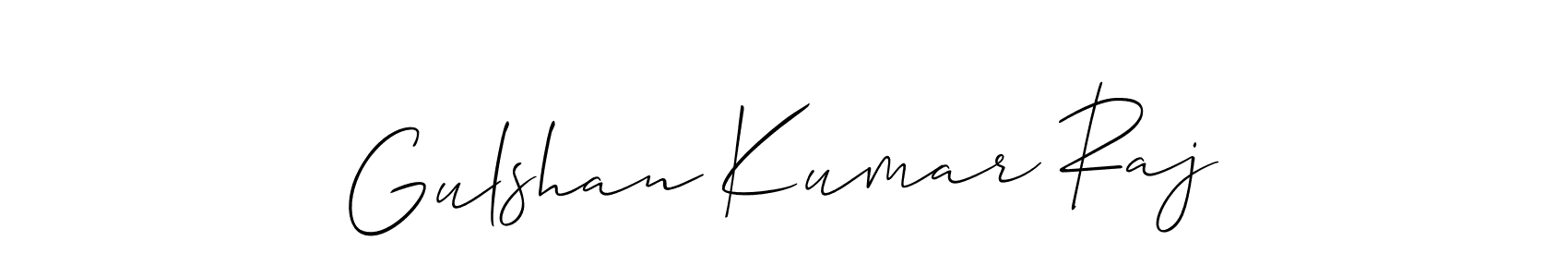 Gulshan Kumar Raj stylish signature style. Best Handwritten Sign (Allison_Script) for my name. Handwritten Signature Collection Ideas for my name Gulshan Kumar Raj. Gulshan Kumar Raj signature style 2 images and pictures png