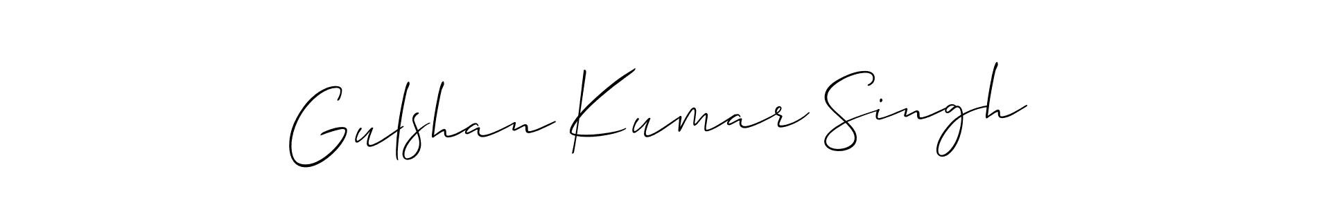 Use a signature maker to create a handwritten signature online. With this signature software, you can design (Allison_Script) your own signature for name Gulshan Kumar Singh. Gulshan Kumar Singh signature style 2 images and pictures png