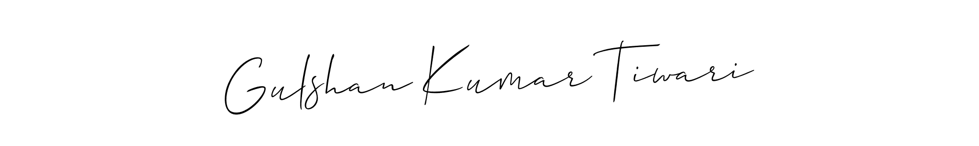 Use a signature maker to create a handwritten signature online. With this signature software, you can design (Allison_Script) your own signature for name Gulshan Kumar Tiwari. Gulshan Kumar Tiwari signature style 2 images and pictures png