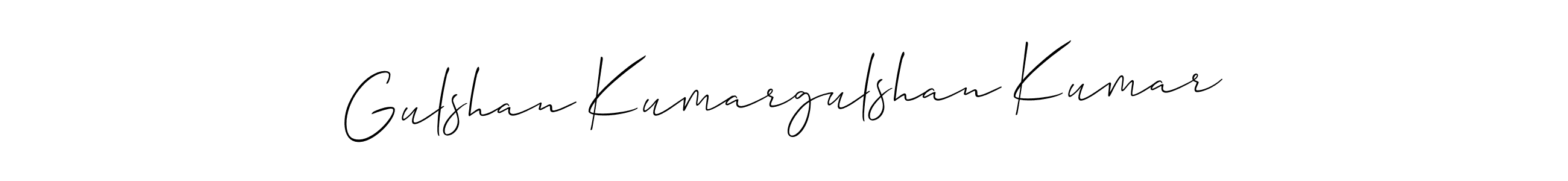 Make a short Gulshan Kumargulshan Kumar signature style. Manage your documents anywhere anytime using Allison_Script. Create and add eSignatures, submit forms, share and send files easily. Gulshan Kumargulshan Kumar signature style 2 images and pictures png