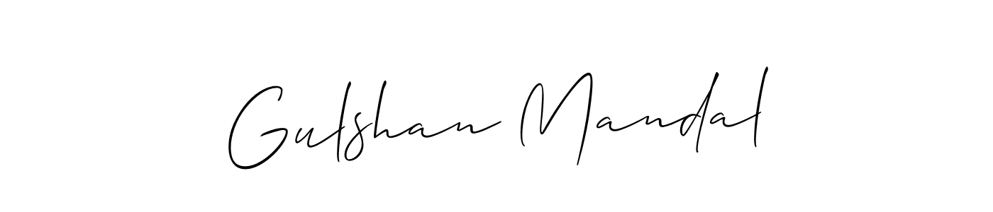 Gulshan Mandal stylish signature style. Best Handwritten Sign (Allison_Script) for my name. Handwritten Signature Collection Ideas for my name Gulshan Mandal. Gulshan Mandal signature style 2 images and pictures png