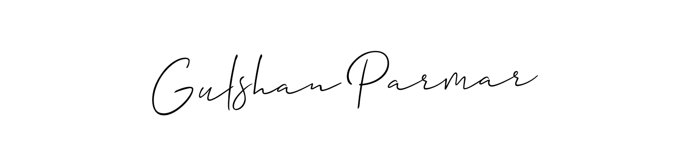Create a beautiful signature design for name Gulshan Parmar. With this signature (Allison_Script) fonts, you can make a handwritten signature for free. Gulshan Parmar signature style 2 images and pictures png