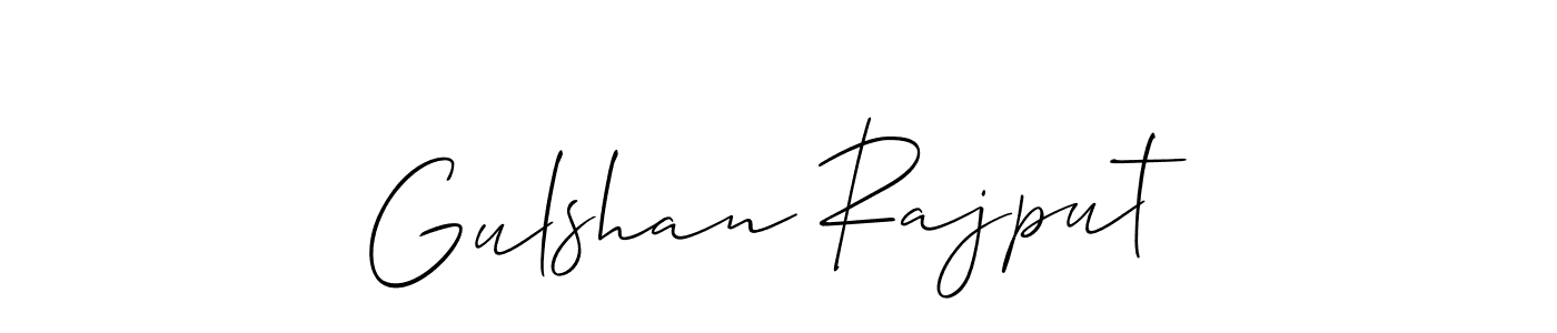 Also we have Gulshan Rajput name is the best signature style. Create professional handwritten signature collection using Allison_Script autograph style. Gulshan Rajput signature style 2 images and pictures png
