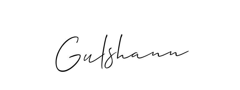 Use a signature maker to create a handwritten signature online. With this signature software, you can design (Allison_Script) your own signature for name Gulshann. Gulshann signature style 2 images and pictures png