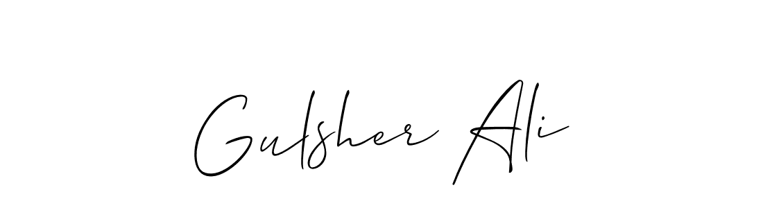 Make a beautiful signature design for name Gulsher Ali. Use this online signature maker to create a handwritten signature for free. Gulsher Ali signature style 2 images and pictures png