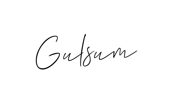 if you are searching for the best signature style for your name Gulsum. so please give up your signature search. here we have designed multiple signature styles  using Allison_Script. Gulsum signature style 2 images and pictures png