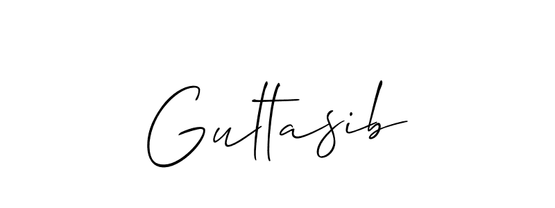 The best way (Allison_Script) to make a short signature is to pick only two or three words in your name. The name Gultasib include a total of six letters. For converting this name. Gultasib signature style 2 images and pictures png