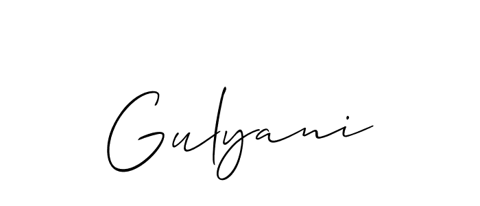 Once you've used our free online signature maker to create your best signature Allison_Script style, it's time to enjoy all of the benefits that Gulyani name signing documents. Gulyani signature style 2 images and pictures png